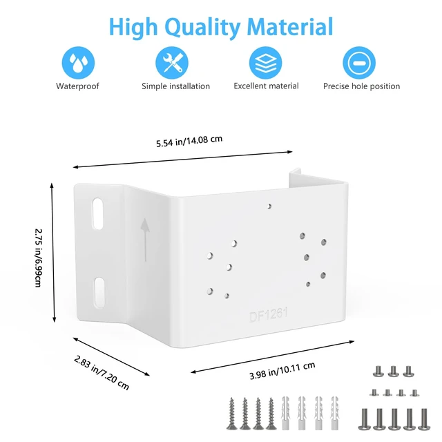 Alt view image 2 of 7 - Koroao Corner Mount Bracket Compatible with TP-Link Tapo C246D/C236/C216/C217/C113/C420/C400/C400 KIT/C460 Cameras(White)