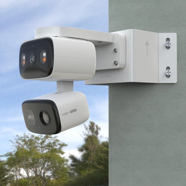 Alt view image 6 of 7 - Koroao Corner Mount Bracket Compatible with TP-Link Tapo C246D/C236/C216/C217/C113/C420/C400/C400 KIT/C460 Cameras(White)