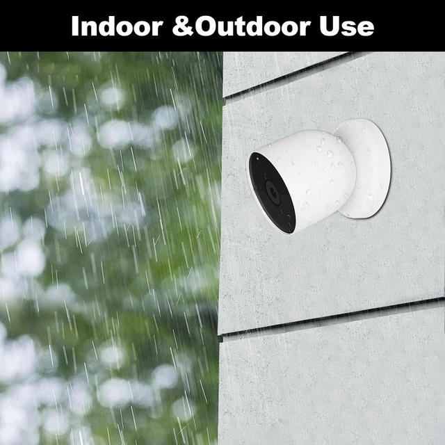 Alt view image 3 of 7 - UYODM Magnetic Wall Mounts Compatible with Google Nest Cam Outdoor or Indoor, Battery - 2nd Generation, Magnetic Replacement Base Plate for Google Nest Camera(Nest Cam Not Included)