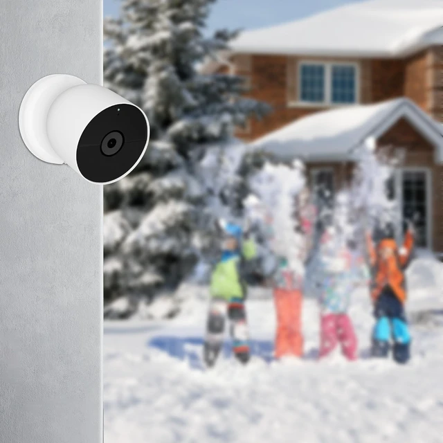 Alt view image 5 of 7 - UYODM Magnetic Wall Mounts Compatible with Google Nest Cam Outdoor or Indoor, Battery - 2nd Generation, Magnetic Replacement Base Plate for Google Nest Camera(Nest Cam Not Included)