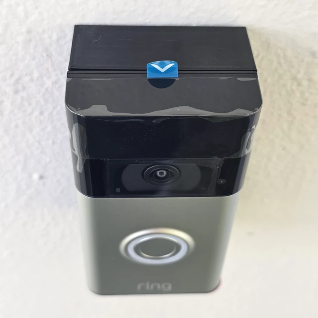 Alt view image 2 of 6 - 1 Inch Expander Spacer Mounting Bracket Compatible with Ring Battery Doorbell (2024 Model) 2nd Gen 3D Printed UV Resistant