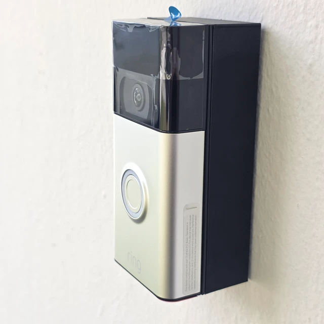 Alt view image 3 of 6 - 1 Inch Expander Spacer Mounting Bracket Compatible with Ring Battery Doorbell (2024 Model) 2nd Gen 3D Printed UV Resistant