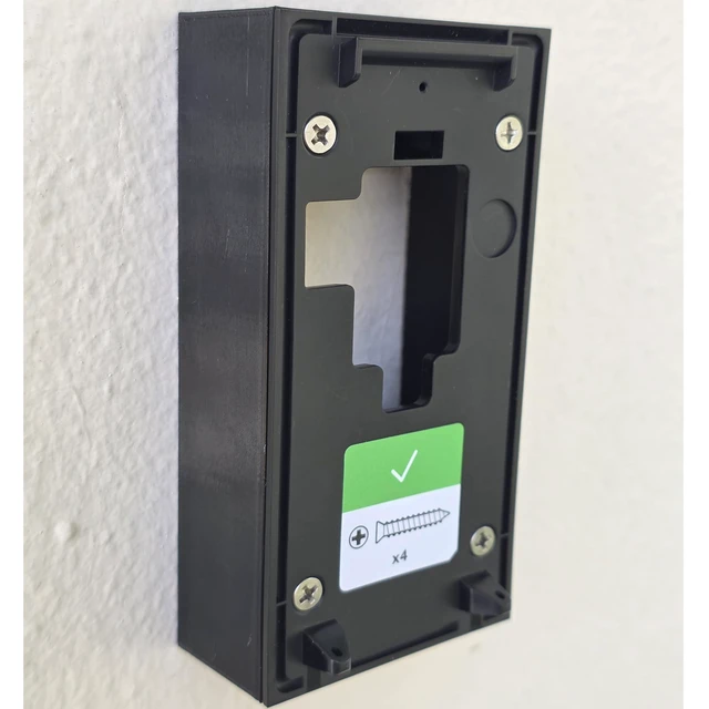 Alt view image 4 of 6 - 1 Inch Expander Spacer Mounting Bracket Compatible with Ring Battery Doorbell (2024 Model) 2nd Gen 3D Printed UV Resistant