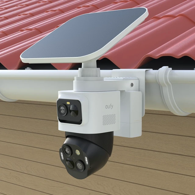 Alt view image 7 of 7 - Koroao Gutter Mount Bracket Compatible with eufy PoE NVR Security System S4 Max,eufyCam S4 and eufy PoE Bullet-PTZ Cam S4 Security Camera (White)