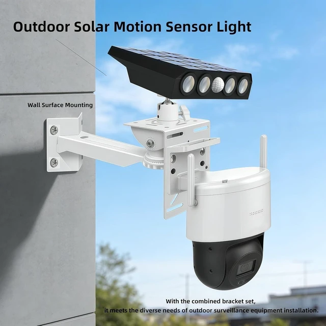 Alt view image 7 of 7 - Coolotic Security Camera Mount System - Modular 3-in-1 Adjustable Clamp-on Bracket | Fit Pole/Corner/Wall, ndoor Outdoo Screw & Clamp Installation for CCTV, Flood Lights, Solar Panels