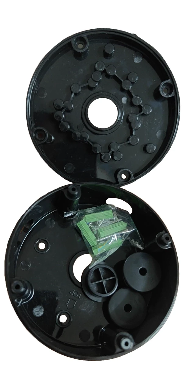 Alt view image 3 of 5 - Plastic Universal Junction Box for Bullet & Dome IP Security Camera Mount Bracket (Black-4 Pack)
