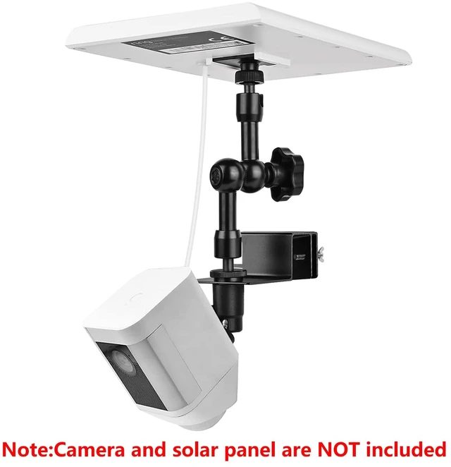 Alt view image 2 of 7 - 2-in-1 Gutter Mount for Solar Panel, Stick Up Cam Battery, Spotlight Cam and Spotlight Cam Plus/Pro(Battery), Perfect Angle to Get Adequate Sunlight for Your Solar Panel - Black