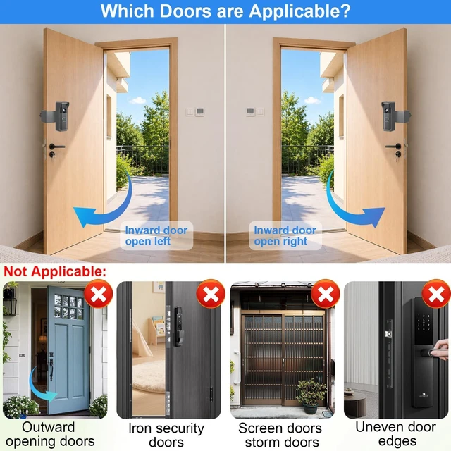 Alt view image 4 of 7 - Anti-Theft Doorbell Mount Compatible with R-ing Newest 2026 Battery Doorbell/Plus/Pro, No Drill Wireless Video Camera Doorbell Bracket with Rain Cover for Apartment Rental, Not for Security Door(Grey)