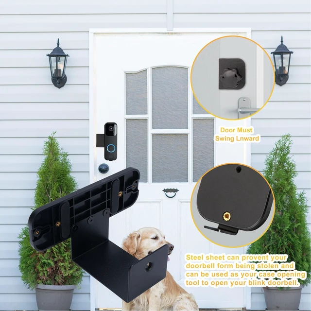 Alt view image 4 of 7 - Zerodis Other Door Window Hardware Locks Anti Theft Door Mounting Bracket 360 Degree Rotation for Home Apartment Office Rental Dorm Security Camera Holder Tool Video Doorbell Mount Video