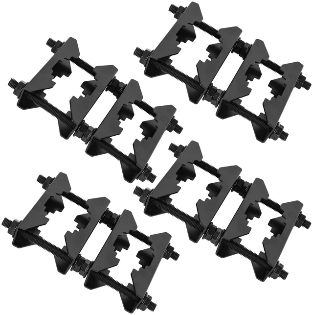 Main image of Antenna Mast Clamp 2 inch Pole to Pole Mounting Kits Heavy Duty Mast to Mast Bracket (4 Pack, S)