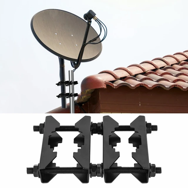 Alt view image 2 of 6 - Antenna Mast Clamp 2 inch Pole to Pole Mounting Kits Heavy Duty Mast to Mast Bracket (4 Pack, S)