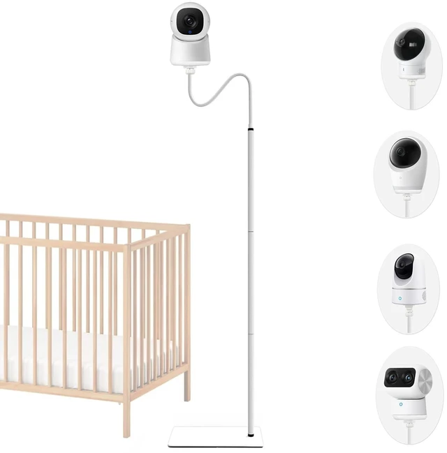 Main image of EYSAFT Baby Monitor Floor Stand Holder Mount Compactible for eufy E20,E21,E30, Indoor Cam S350,Spaceview E110, Spaceview pro E210,E220