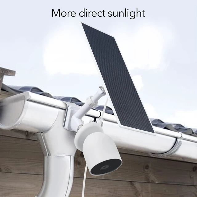 Alt view image 2 of 7 - Wasserstein Gutter Mount for Google Nest Cam (Battery) & Solar Panel (Camera & Solar Panel NOT Included)