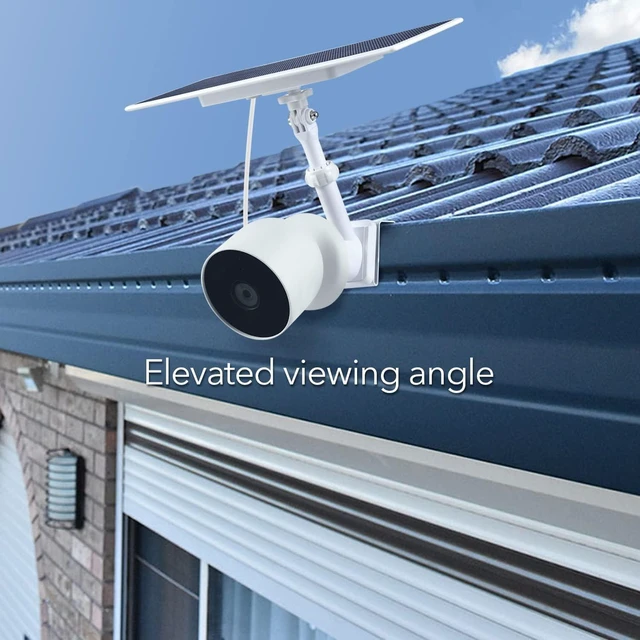 Alt view image 3 of 7 - Wasserstein Gutter Mount for Google Nest Cam (Battery) & Solar Panel (Camera & Solar Panel NOT Included)