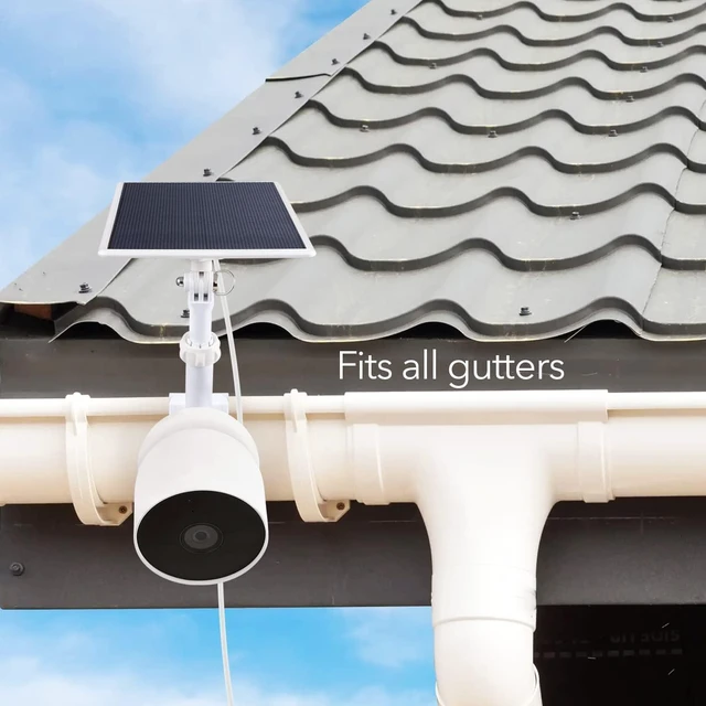 Alt view image 5 of 7 - Wasserstein Gutter Mount for Google Nest Cam (Battery) & Solar Panel (Camera & Solar Panel NOT Included)
