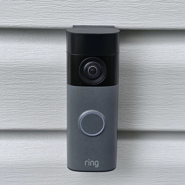 Alt view image 3 of 7 - No-Drill 4.5" Dutch Lap Siding Mount Bracket Compatible with with Ring Battery Doorbell (Newest Retinal Models) Battery Doorbell 2K, Plus 2K & Pro 4K Snap-On Bracket