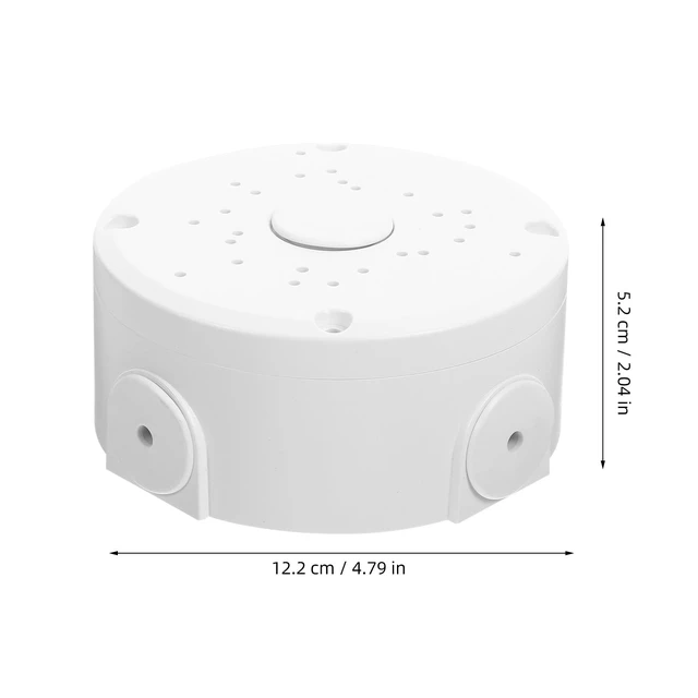 Alt view image 3 of 7 - OSALADI Hemispherical Security Camera Bracket Ceiling Mount Cord Protector Weatherproof Wire Cover Box for Outdoor Electrical Connections