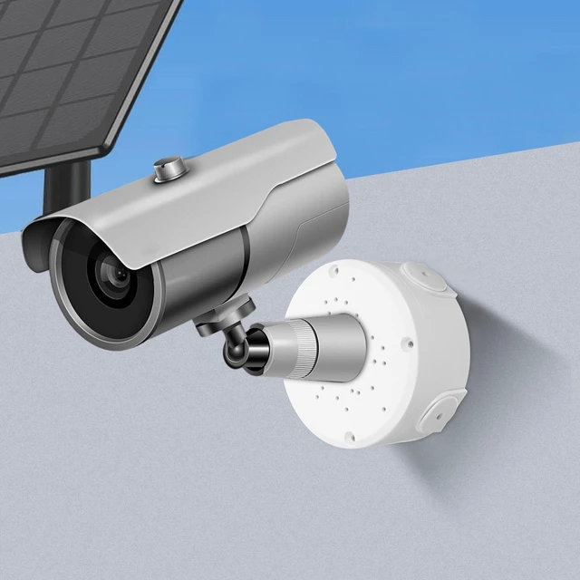 Alt view image 6 of 7 - OSALADI Hemispherical Security Camera Bracket Ceiling Mount Cord Protector Weatherproof Wire Cover Box for Outdoor Electrical Connections