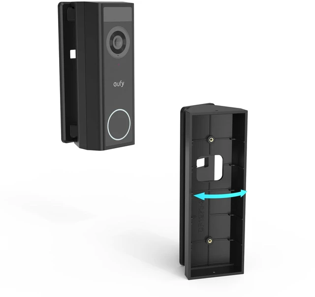 Main image of OkeMeeo 0-45 Degree Angle Mount for eufy Security Video Doorbell C31 | Adjustable Doorbell Mount for eufy, Black, Unified Look, Easy Installation, Not for E340