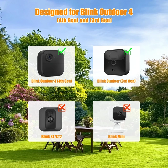 Alt view image 2 of 7 - Wall Mount for All-New Blink Outdoor Camera, 360° Adjustable Mount (5 Pack) | Camera Mount for Blink Outdoor (4th & 3rd Gen), 2K+ Camera System with Sync Module Mount, Weatherproof Housing