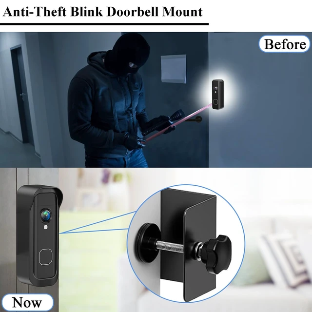 Alt view image 3 of 7 - Blink Doorbell Mount, Anti-Theft Door Mount for Blink Battery Doorbell 2K+ | No Drilling, Not Block Doorbell Motion Sensor, Easy to Install, Fit for Blink Battery Doorbell Camera (2026 Release)