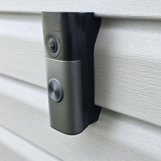 Alt view image 4 of 7 - Dutch Lap 4.5 Siding Mounting Bracket Wedge Compatible with Ring Battery Doorbell (Newest Retinal Models) Battery Doorbell 2K, Plus 2K & Pro 4K 3D Printed UV Resistant