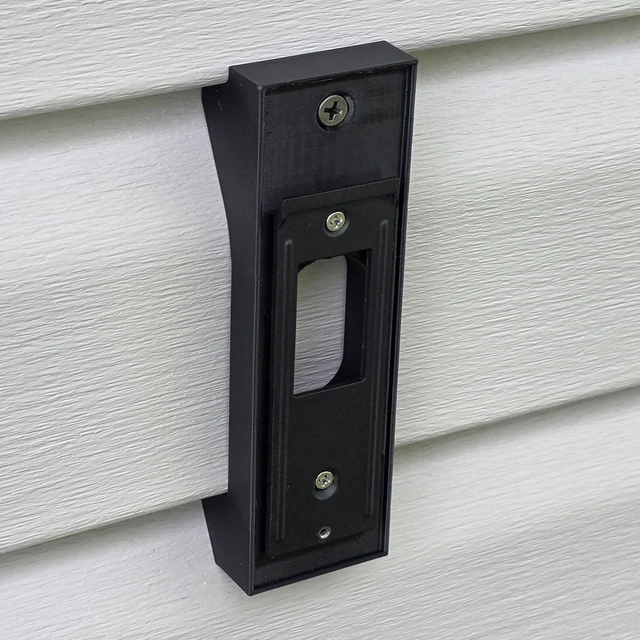 Alt view image 5 of 7 - Dutch Lap 4.5 Siding Mounting Bracket Wedge Compatible with Ring Battery Doorbell (Newest Retinal Models) Battery Doorbell 2K, Plus 2K & Pro 4K 3D Printed UV Resistant