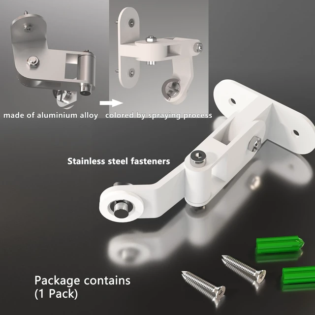Alt view image 5 of 5 - 2 Pack Metal Wall Mount Compatible with SimpliSafe Outdoor Camera Series 2 | Screw Mount Anti-Drop, Adjustment Swivel Mount Bracket , Provide Better Viewing Angles (Camera Not Included)