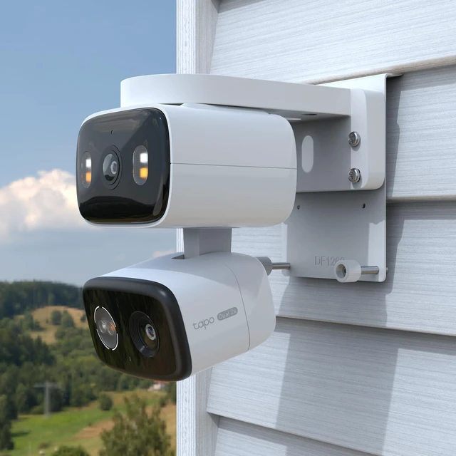 Alt view image 5 of 7 - VOMENC Universal Vinyl Siding Mount Compatible with TP-Link Tapo C246D/C236/C216/C217/C113/C420/C400/C400 KIT/C460 Security Cameras, Easy Installation (White)