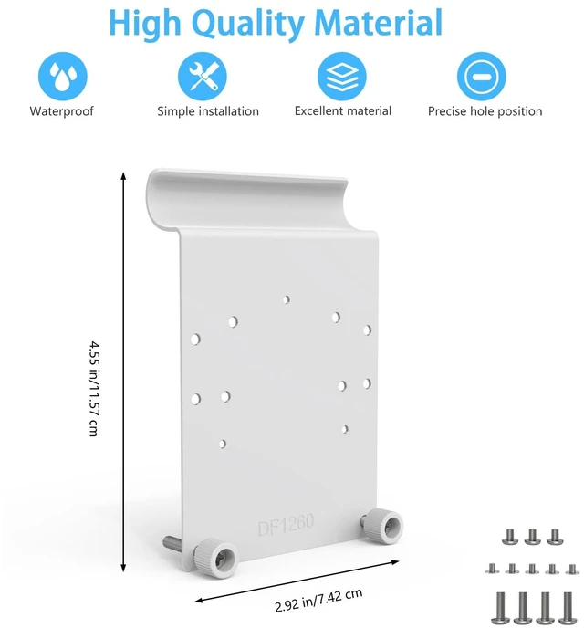 Alt view image 2 of 7 - VOMENC Universal Vinyl Siding Mount Compatible with TP-Link Tapo C246D/C236/C216/C217/C113/C420/C400/C400 KIT/C460 Security Cameras, Easy Installation (White)