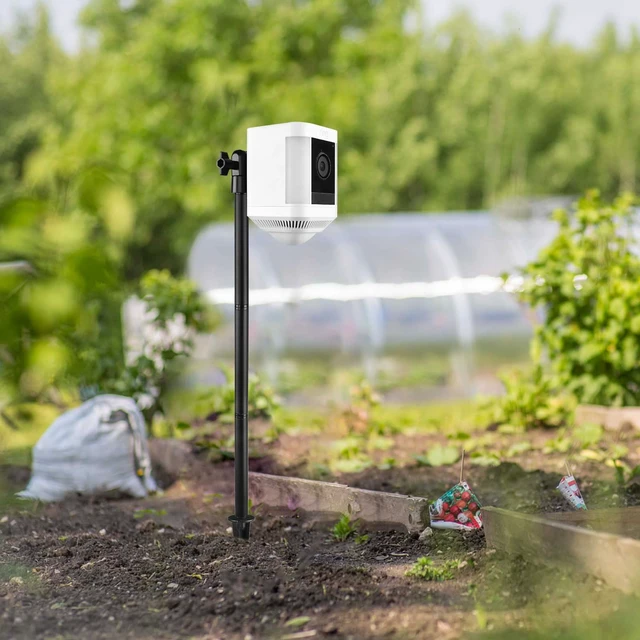 Alt view image 2 of 7 - HOLACA Ground Stake Mount for R-ing Spotlight Cam Plus/Pro, Outdoor Camera | Universally Compatible with Arlo, Eufy, Wyze, Google Nest, Simplisafe Cameras