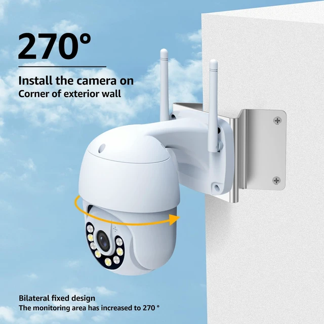 Alt view image 4 of 7 - 3 PCS Corner Camera Mount, Stainless Steel Mounting Bracket Compatible with eufy SoloCam S330/E30, AOSU PTZ Cameras, Solar Panels - Achieve 270° View of Exterior Wall Corner, Silver