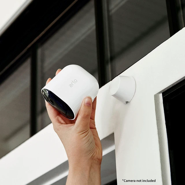 Alt view image 4 of 6 - Arlo Magnetic Wall Mounts (2 Count) White, Certified Accessory, Indoor & Outdoor Use, Works Pro 3/4/5S/6, Ultra Cameras
