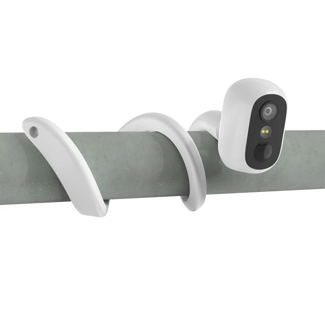 Alt view image 2 of 6 - Holicfun Flexible Twist Mount for eufyCam C35 | Bendable 17.5-inch no-drill bracket, easy installation, weatherproof silicone, anti-slip grip for versatile surfaces