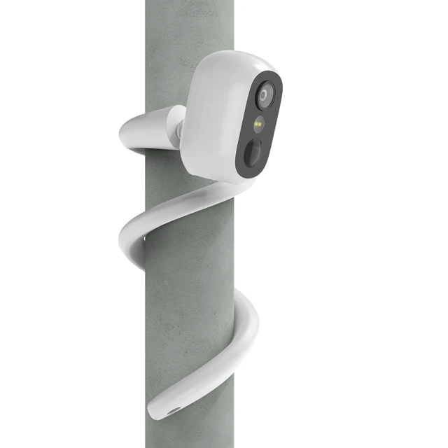 Alt view image 3 of 6 - Holicfun Flexible Twist Mount for eufyCam C35 | Bendable 17.5-inch no-drill bracket, easy installation, weatherproof silicone, anti-slip grip for versatile surfaces