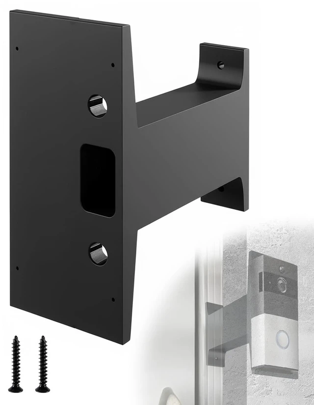 Main image of Doorbell Extender Mount Bracket Compatible with Ring Doorbell 3 3 Plus 4 | Extends Doorbell Mount for Brick Wall, Get Better View Black