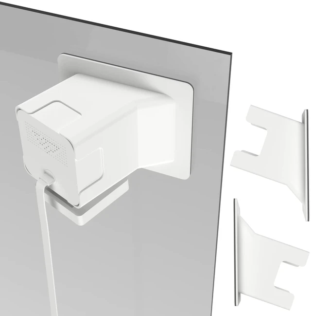 Main image of 2 Pack Angled Window Mount for Wyze Cam v4 / V3, Self-Adhesive Window Mount | 20 Degrees Tilt Wyze V4 Window Mount for Indoor/Outdoor Monitoring , No Reflection , No-Drill , Through Glass for Wyze Cam