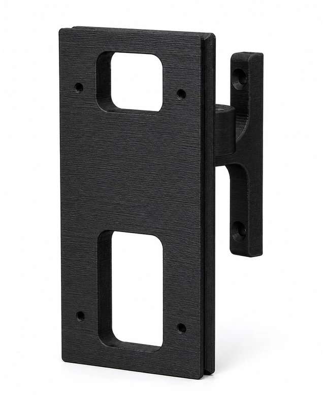 Main image of SplashNColor 3D Printed Adjustable Screw-in Doorbell Mount Compatible with Ring Video Doorbell 2 3 3 Plus 4 & Battery Models Skinny Narrow-Trim Base | Angle Bracket