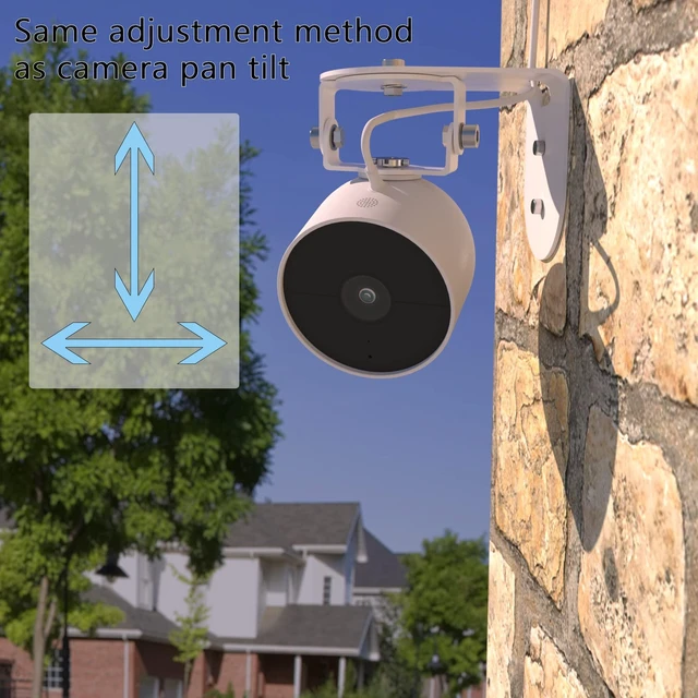 Alt view image 4 of 7 - Zwolf Wall Mount Compatible with Google Nest Cam Outdoor Battery 2nd | Anti-Drop Anti-Theft Mount , Bracket Accessories for Google Wireless Security Camera , Heavy Metal Material