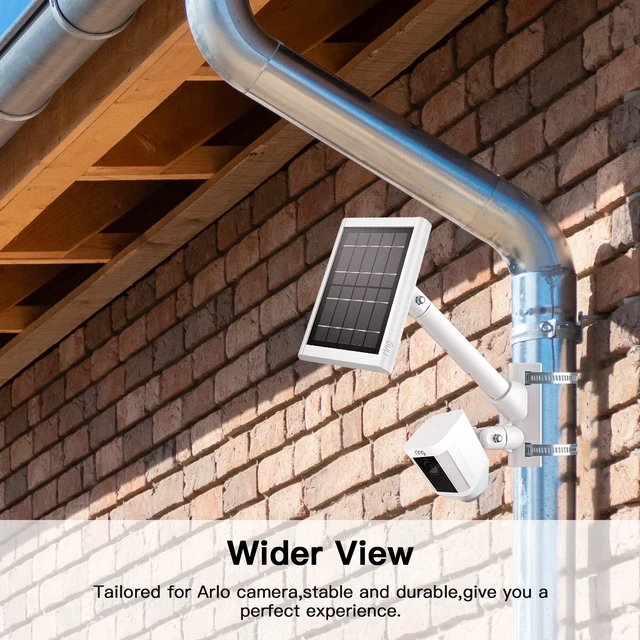Alt view image 3 of 7 - HOLACA 2-in-1 Pole Mount for Ring/Arlo/Blink Camera and Solar Panels, White | Compatible with Ring Stick Up Cam/Outdoor Cam Plus/Spotlight Cam Plus/Pro, All Blink Camera, Arlo and Other 1/4" Camera