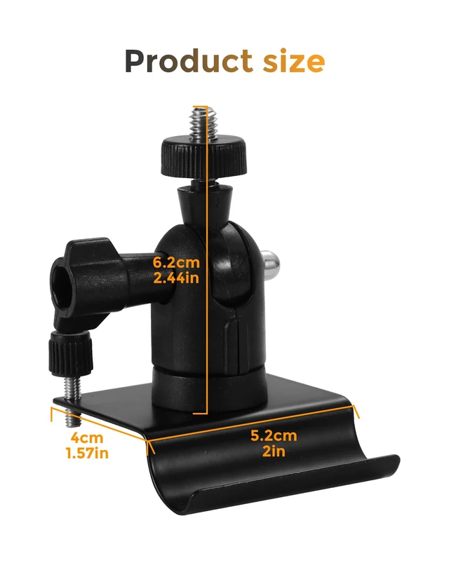 Alt view image 6 of 7 - Vinyl Siding Clips Hanger Hooks Compatible with Stick Up Cam/Pro Solar Panel, Spotlight Cam Pro Battery and Stick Up Cam Plus Battery, Hanger Hooks for Mounting Camera Indoor and Outdoor, 2Pack Black