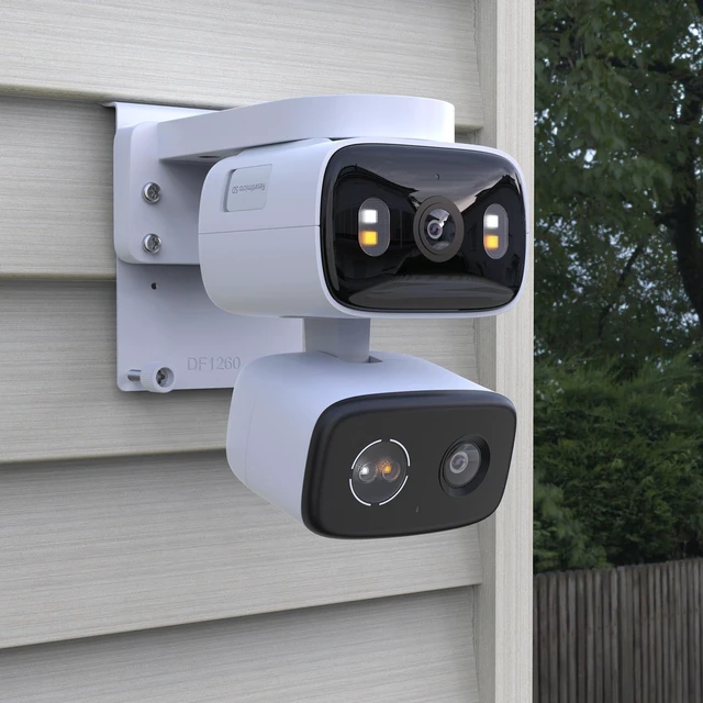 Alt view image 6 of 7 - VOMENC Universal Vinyl Siding Mount Compatible with TP-Link Tapo C246D/C236/C216/C217/C113/C420/C400/C400 KIT/C460 Security Cameras, Easy Installation (White)