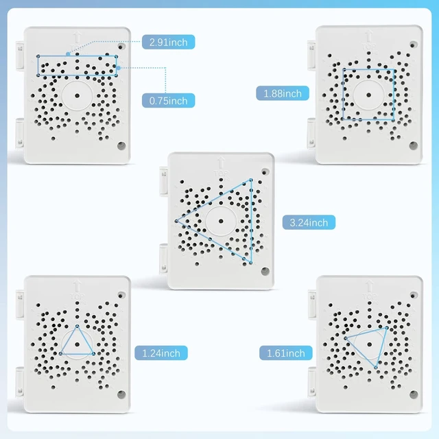 Alt view image 5 of 7 - Security Camera Junction Box, Outdoor IP65 Waterproof Base Junction Boxes | ABS Plastic Cable Concealment Box, Fits PTZ Security Cameras