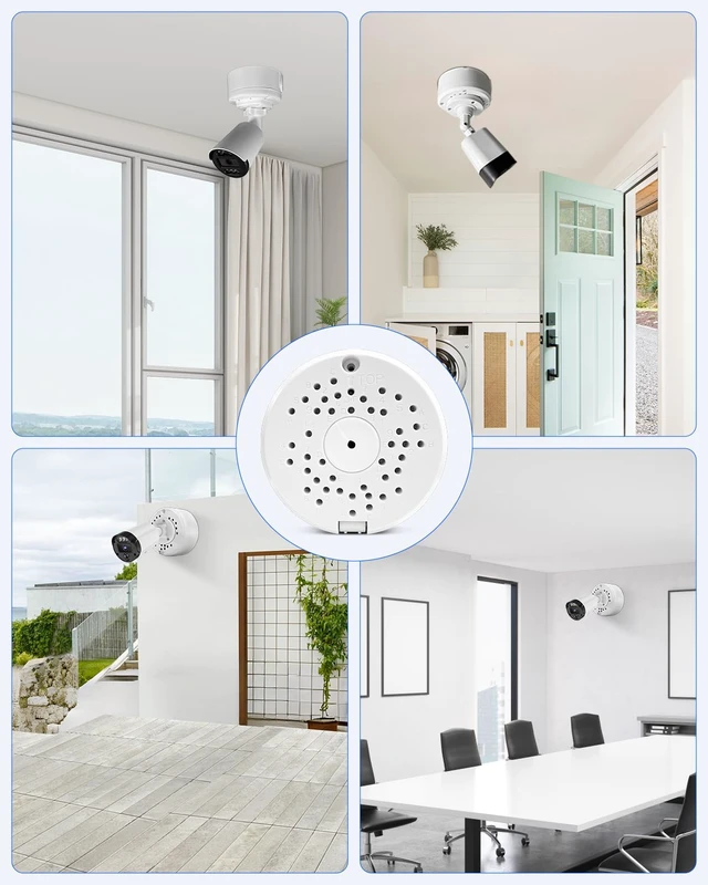 Alt view image 7 of 7 - ABS Universal Security Camera Junction Box, Cable Concealment Box | Durable ABS, Impact Resistant, Bullet Camera Fit, Multi Cable Space, Wall Ceiling Mount, Easy Installation