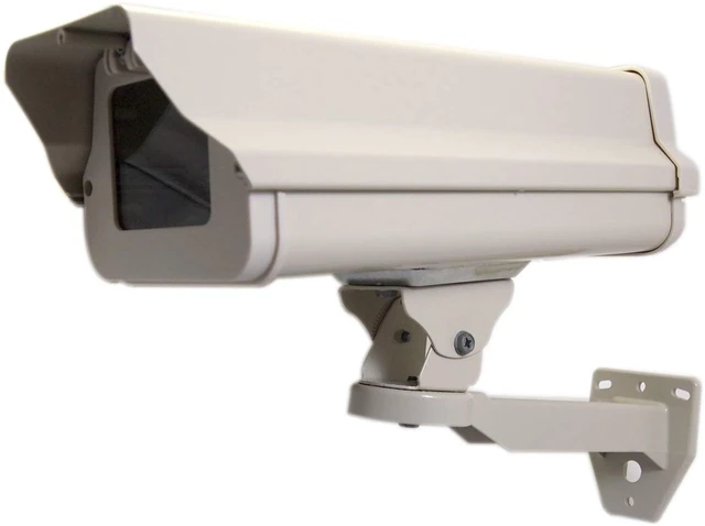 Alt view image 7 of 7 - BeElion 2Part in Set Aluminum Weatherproof CCTV Camera Housing with Adjustable Mount Bracket - Heavy Duty Indoor/Outdoor Security Surveillance Box with Lockable Lid & Glass Lens