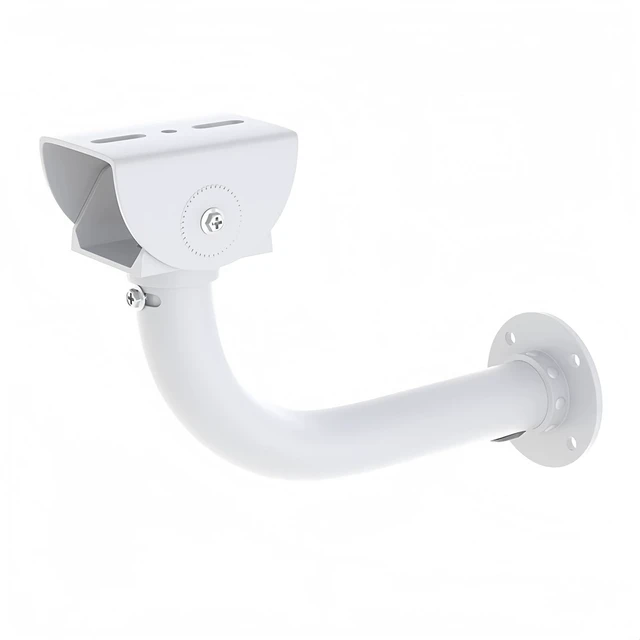 Alt view image 2 of 7 - CTXSumTec J-Shaped Aluminum Wall Mount with Cable Management Hole & L-Shaped Adapter - Duckbill Design (180° Tilt/360° Swivel) for CCTV Dome/IP Cameras, Space-Saving Indoor/Outdoor Use