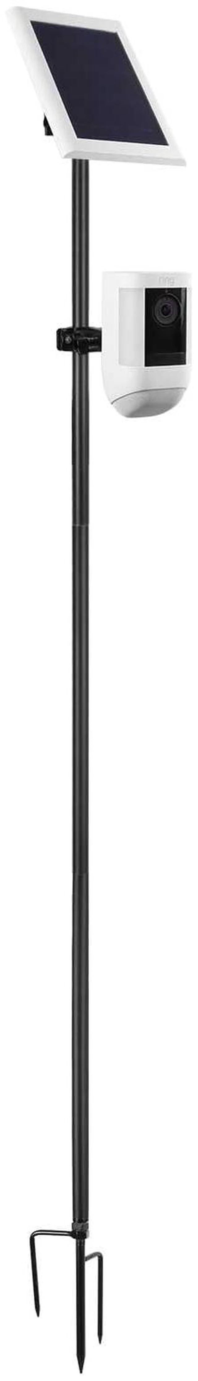 Main image of Koroao 31.49 or 47.24 inch Ground Stake Mount Stand with Solar Panel Mount for Ring, Blink, Arlo, Eufy, Wyze, Google Nest, Simplisafe Cameras and Solar Panels Ground Stake BracketBlack
