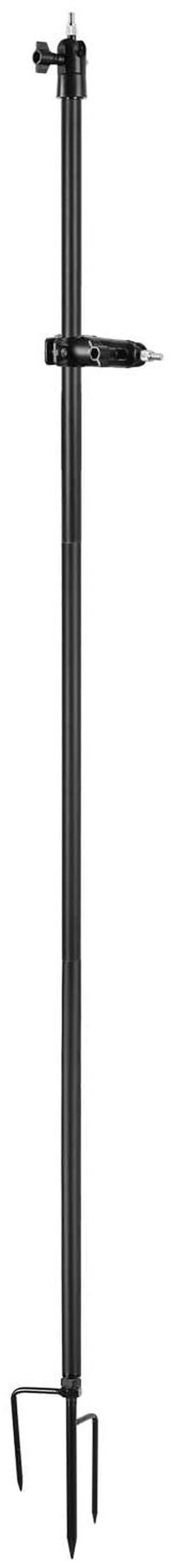 Alt view image 6 of 7 - Koroao 31.49 or 47.24 inch Ground Stake Mount Stand with Solar Panel Mount for Ring, Blink, Arlo, Eufy, Wyze, Google Nest, Simplisafe Cameras and Solar Panels Ground Stake BracketBlack