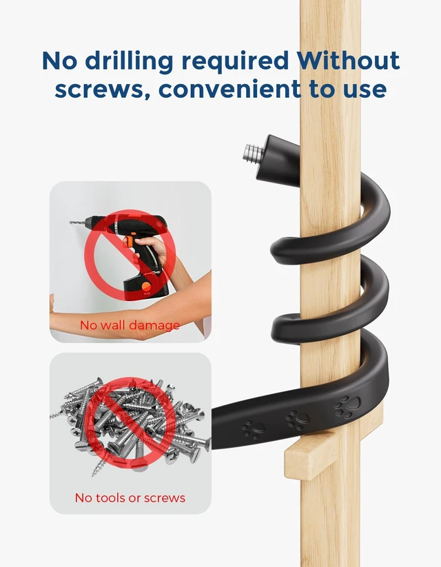 Alt view image 3 of 7 - Flexible Twist Mount for Indoor/Outdoor Security Cameras,2-Pack Universal 1/4"-20 Adjustable Camera Bracket Compatible with Ring, Blink, Arlo, Wyze and More, 17.7-Inch Gooseneck,No-Drill Installation