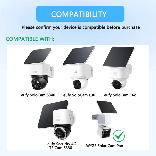 Alt view image 2 of 7 - 2 Pack Gutter Mount Bracket Compatible with WYZE Solar Cam Pan | No-Drill Installation, Rustproof Metal Security Camera Holder, Weatherproof Outdoor Bracket, Easy to Install, White